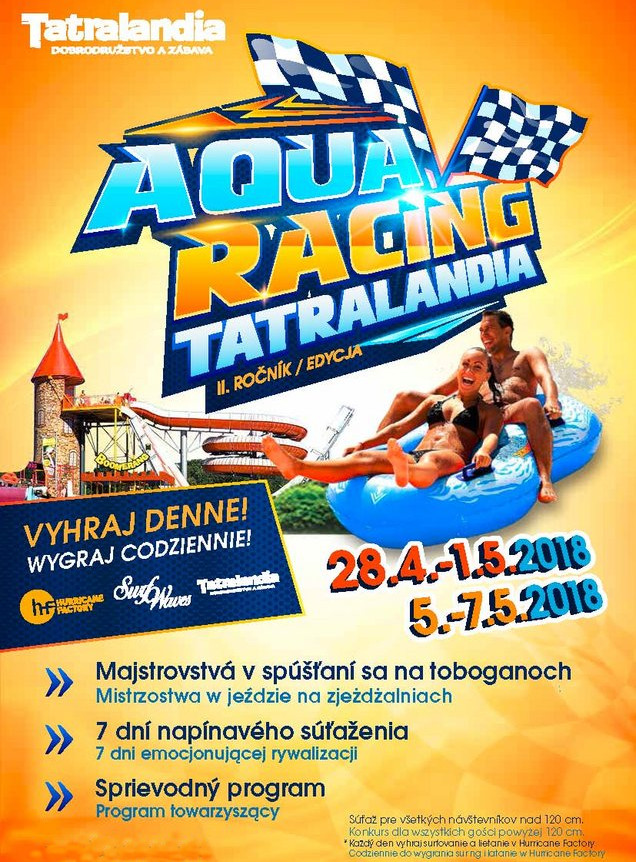 Aquaracing Tatralandia - Majówka 2018